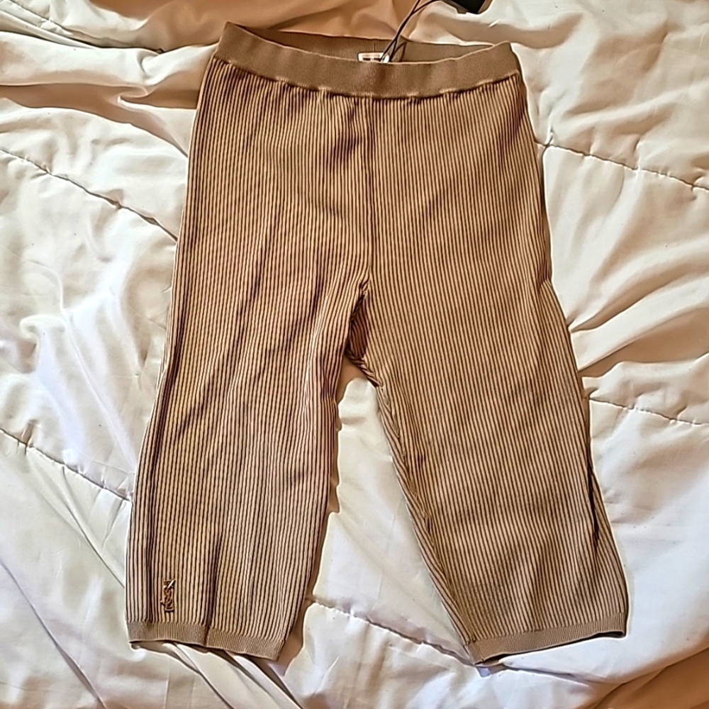 YSL Cycling Shorts tan